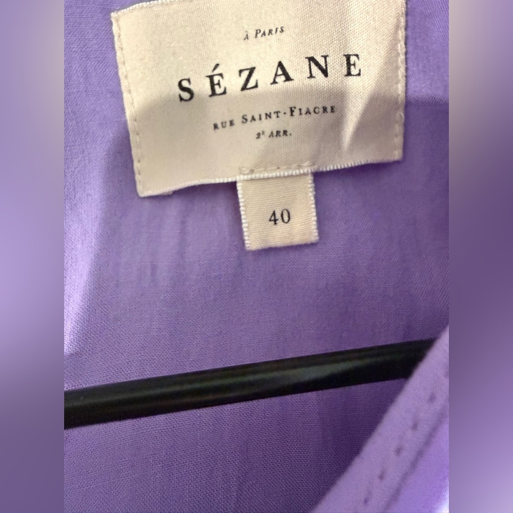 Sézane Gabin Mini Dress Lavender Purple Sequin Sz 40 US 8 Large - Picture 7 of 10